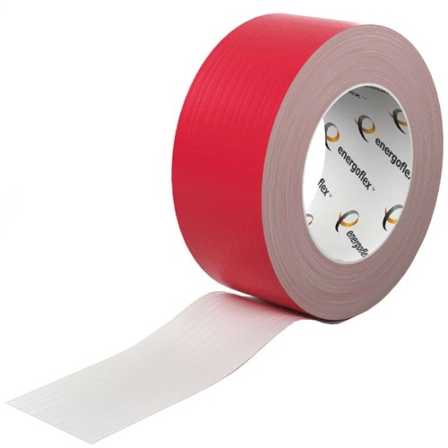 Лента армированная 48мм х 25м самоклеящаяся красная Energoflex Energopro в Омске