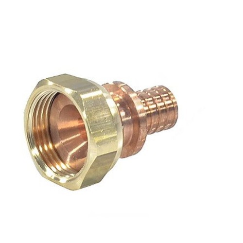 Соединитель латунный Дн 16-1/2" для PE-X труб под конус с накидной гайкой GX179 Giacomini GX179Y043 в Омске