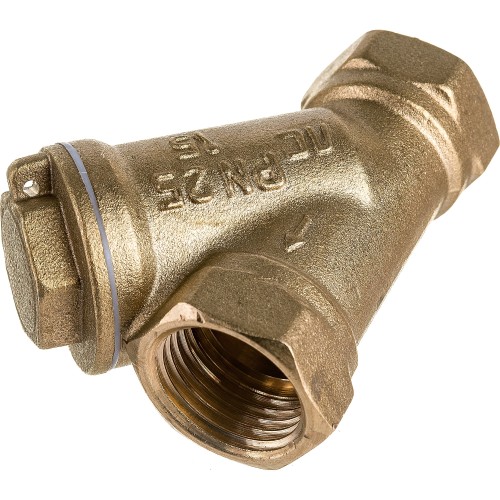 Фильтр сетчатый Y-образный латунный Ду-25 (1") Ру-25 ВР (ВН) (Т<130°С) Ридан FVR-R в Омске