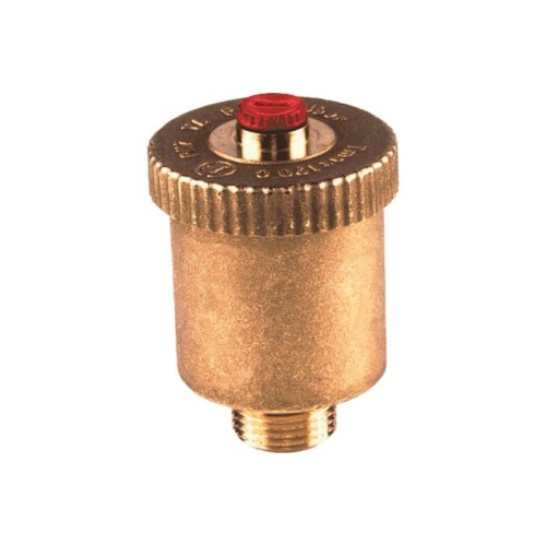 Воздухоотводчик автоматический латунный Ду-15 (1/2") Ру-14 НР (НАР) прямой с запорным клапаном Giacomini R99I в Омске