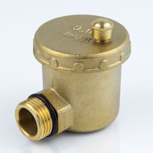 Воздухоотводчик автоматический латунный Ду-15 (1/2") Ру-10 НР (НАР) угловой Aquasfera 5004 в Омске