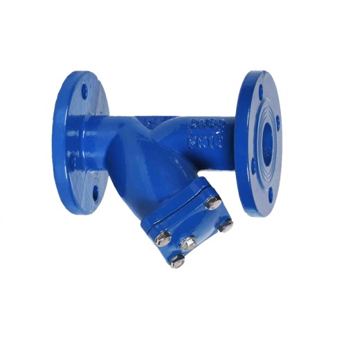 Фильтр сетчатый Y-образный чугунный фланцевый Ду-100 Ру-16 (Т<90°С) ФСч Китай в Омске