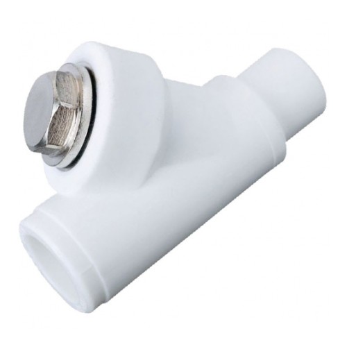 Фильтр PP-R сетчатый белый Дн 32 45гр внутренняя-наружная пайка RTP (РосТурПласт) в Омске