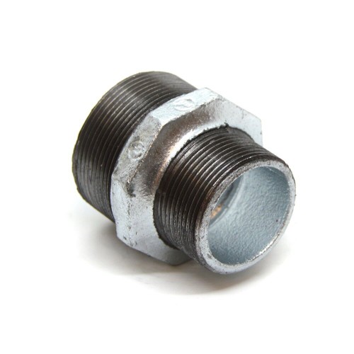 Ниппель чугунный переходной оцинкованный НР Fittex PLUS 40 мм 1 1/4" ГОСТ 8958-75