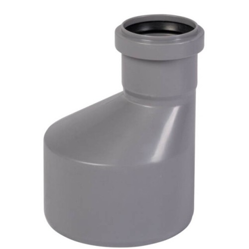 Переход канализационный PP-H эксцентрический серый Дн 75-110 б/нап в/к RTP (РосТурПласт) в Омске