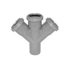 Крестовина PP-M одноплоскостная бесшумная белая Дн 110-50-50 87гр б/нап в/к RTP (РосТурПласт) 2