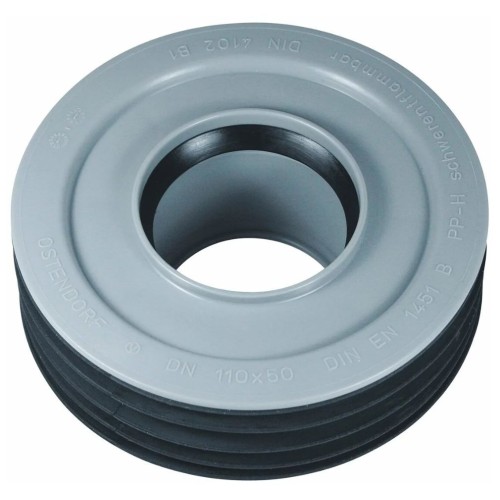 Переход канализационный PP-H внутренний серый Дн 110-75 б/нап для установки в раструб Ostendorf HT HTRI в Омске