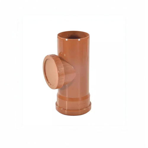 Ревизия канализационная PP-B с крышкой коричневая Дн 160 б/нап в/к RTP (РосТурПласт) в Омске