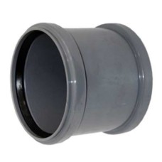 Муфта канализационная PP-H двухраструбная серая Дн 50 б/нап в/к RTP (РосТурПласт)