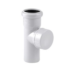 Ревизия канализационная PP-M с крышкой белая Дн 110 бесшумный б/нап в/к RTP (РосТурПласт)