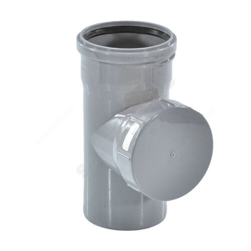 Ревизия канализационная PP-H с крышкой серая Дн 160 б/нап в/к Ostendorf HT HTRE в Омске