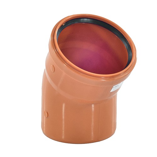 Отвод канализационный PP-B коричневый Дн 110 30гр б/нап в/к RTP (РосТурПласт) в Омске