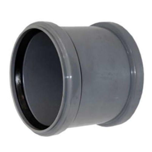 Муфта канализационная PP-H двухраструбная серая Дн 90 б/нап в/к Ostendorf HT HTMM в Омске