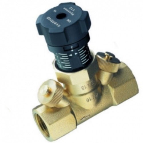 Клапан балансировочный латунный ручной с внутренней резьбой 1,6 МПа Hycocon VTZ Oventrop 25 мм в Омске