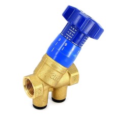 Клапан балансировочный латунный ручной с внутренней резьбой 2,5 МПа CIM 787OT Cimberio 32 мм