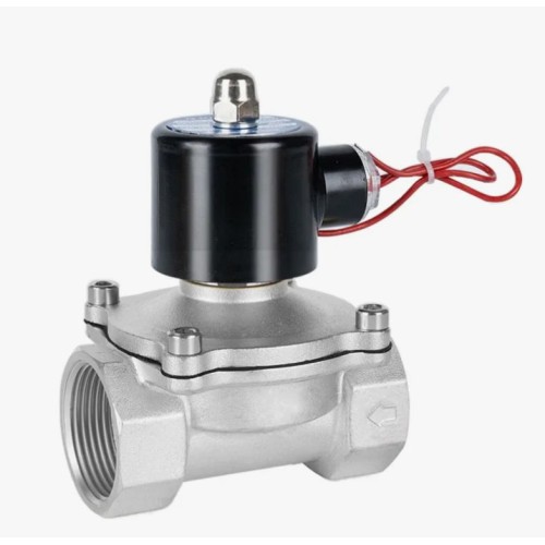 Клапан электромагнитный нержавеющий закрытый обратного действия с внутренней резьбой 1,6 МПа 32х118 мм 1 1/4" в Омске