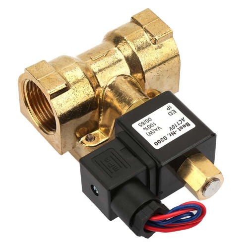 Клапан электромагнитный латунный открытый обратного действия с внутренней резьбой 1,6 МПа 20х80 мм 3/4" в Омске