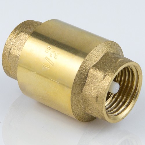 Клапан обратный латунный осевой пружинный с внутренней резьбой 1,8 МПа NRV-R Ридан 32 мм 1 1/4" в Омске