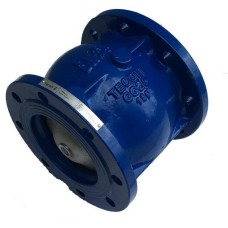 Клапан обратный чугунный Y-тип фланцевый 1,6 МПа NVD 402R Ридан 40х85 мм