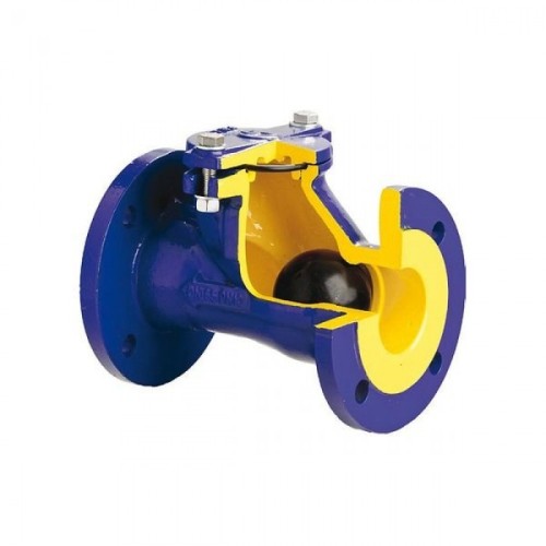 Клапан обратный чугунный Y-тип фланцевый NBR 1,6 МПа D-022 ABRA 50х200 мм в Омске