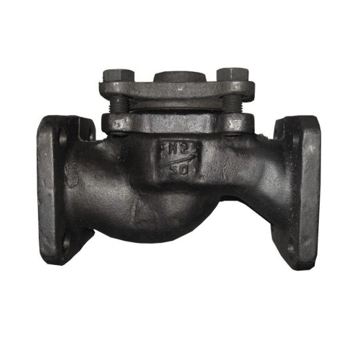 Клапан обратный чугунный Y-тип фланцевый 2,5 МПа 16кч9п 80х310 мм в Омске