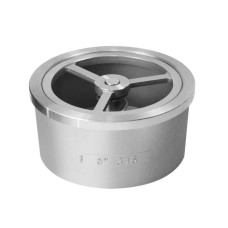 Клапан обратный нержавеющий осевой пружинный межфланцевый 4,0 МПа Benarmo 20 мм