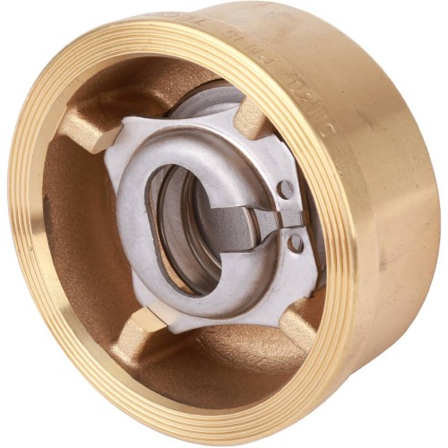 Клапан обратный латунный осевой пружинный межфланцевый 1,6 МПа CA7441 Tecofi 50х40 мм в Омске