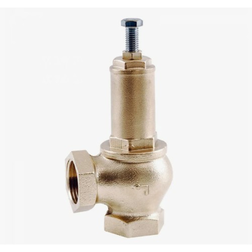Клапан предохранительный латунный пружинный угловой с внутренней резьбой 1,6 МПа Benarmo 80 мм 3" в Омске