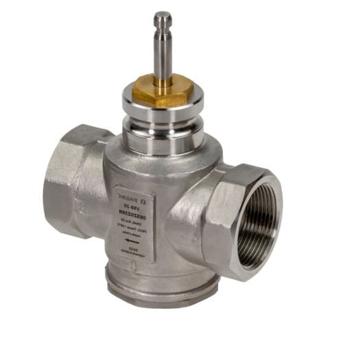 Клапан регулирующий нержавеющий трехходовой с внутренней резьбой 2,5 МПа VRB-3R Ридан 32х105 мм 1 1/4" в Омске