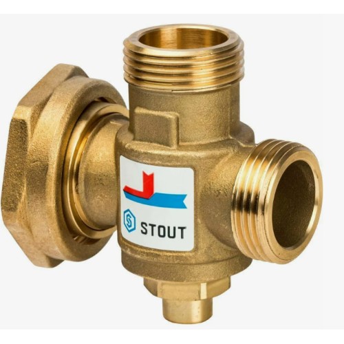 Клапан смесительный латунный термостатический седельный с наружной резьбой-накидной гайкой 1,0 МПа VTA377 Esbe 40 мм 1" в Омске