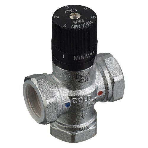 Клапан смесительный латунный термостатический с внутренней резьбой 1,0 МПа TermoFar FAR 25 мм 1" в Омске