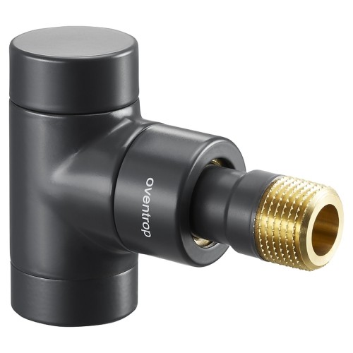 Клапан термостатический угловой Ду-15 (1/2") Ру-10 ВР-НР (ВН-НАР) черный серия E Oventrop в Омске