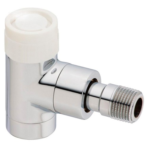 Клапан термостатический угловой Ду-15 (1/2") Ру-10 ВР-НР (ВН-НАР) хром серия E Oventrop в Омске