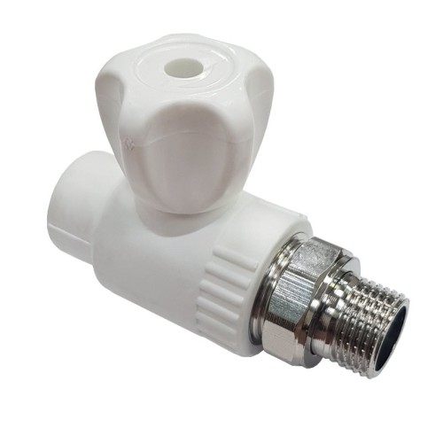 Клапан запорный PP-R наружная резьба 2,5 МПа VALFEX 20 мм 1/2" ГОСТ 32415-2013 в Омске