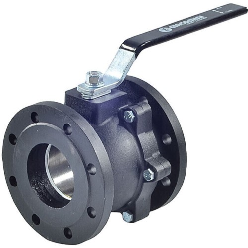 Кран шаровый чугунный фланцевый Ду-15 Ру-16 L=115мм полнопроходной Giacomini R740F в Омске