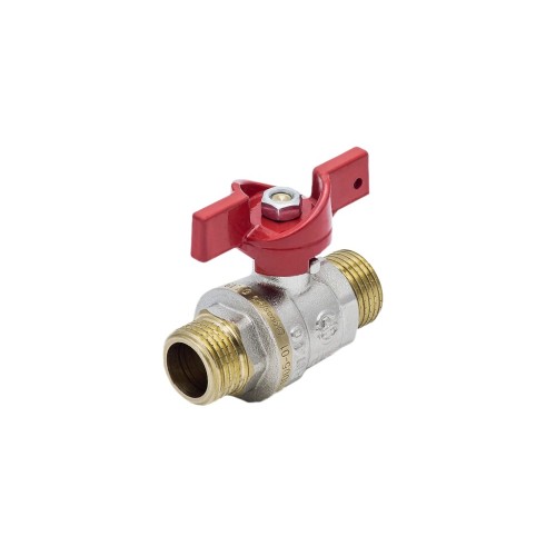 Кран запорный латунный полнопроходной с ручкой-бабочкой ВР (ВН) Ру 40 BV.513 MVI 20 мм 3/4" в Омске