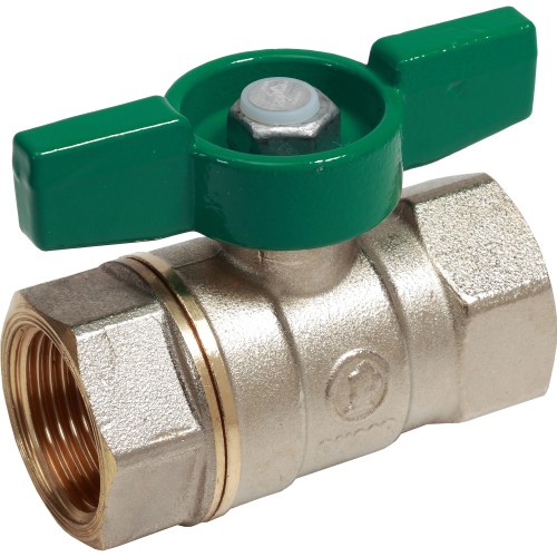 Кран запорный латунный стандартнопроходной с ручкой-бабочкой ВР (ВН) Ру 42 R251W Giacomini 10х47 мм 3/8" в Омске