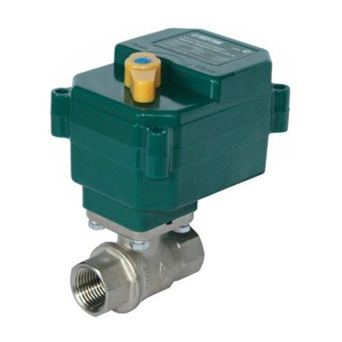 Кран шаровый латунный с электроприводом полнопроходной ВР (ВН) Ру 40 Neptun Bugatti 15 мм 1/2" в Омске