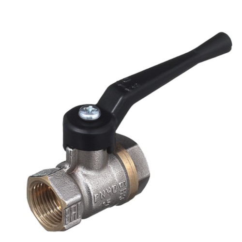 Кран запорный латунный стандартнопроходной с ручкой-бабочкой ВР-накидная гайка Ру 40 Pride LD 15 мм 1/2" в Омске