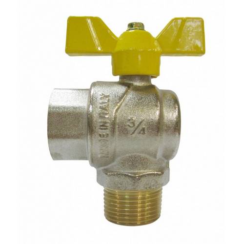 Кран запорный латунный полнопроходной с ручкой-бабочкой ВР-НР Ру 5 R780 Giacomini 15х50 мм 1/2" в Омске