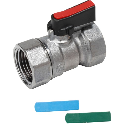 Кран запорный латунный стандартнопроходной с ручкой-флажком ВР (ВН) Ру 16 R690 Giacomini 15х46 мм 1/2" в Омске