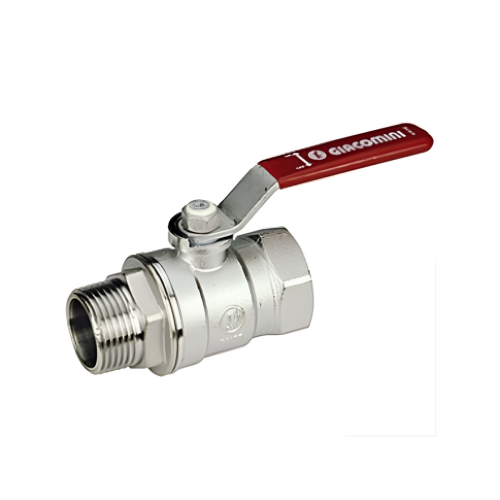 Кран запорный латунный полнопроходной с ручкой-рычагом ВР-НР Ру 42 R914L Giacomini 8х51 мм 1/4" в Омске