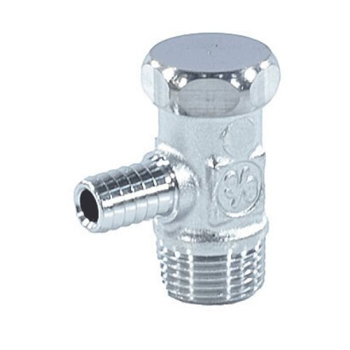 Кран шаровый латунный сливной стандартнопроходной НР-штуцер Ру 10 R65D Giacomini 8х80 мм 1/4" в Омске