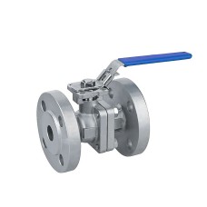 Кран с ISO фланцем нержавеющий фланцевый полнопроходной ручка-рычаг Ру 40 AISI 316 BV17 АДЛ 50 мм