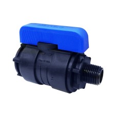 Компрессионный кран ПНД Ду-46 (2"-1 1/2") ВР-НР (ВН-НАР) Ру-16 VALFEX