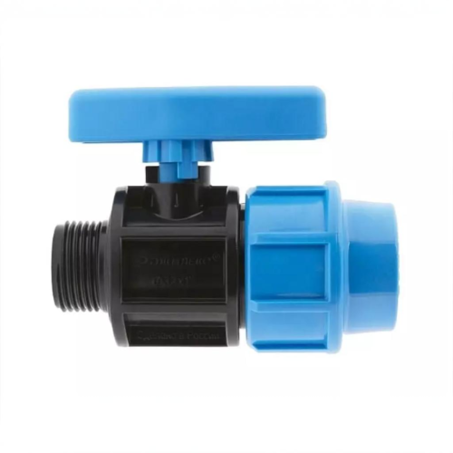 Компрессионный кран ПНД Дн 20-1/2" Ру-16 НР (НАР) Джилекс в Омске