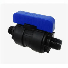 Компрессионный кран ПНД Ду-20 (1"-3/4") НР (НАР) Ру-16 VALFEX