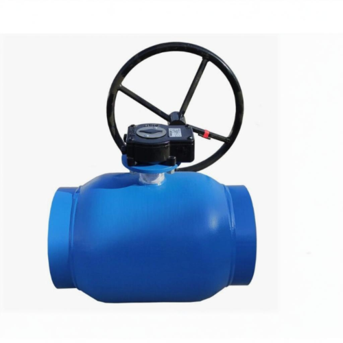 Кран запорный стальной под приварку с редуктором стандартнопроходной Ст20 КШ.Ф. PR 250х510 мм