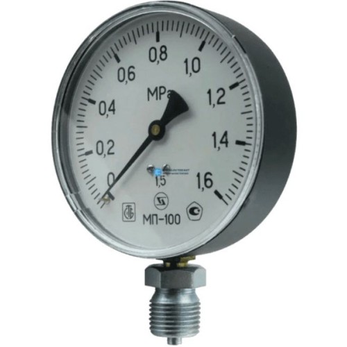 Манометр радиальный диаметр 100мм 0-25 кгс/см2 (0-2,5 МПа) М20х1,5 МП-100 Завод теплотехнических приборов в Омске