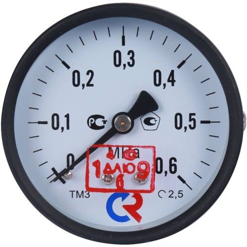 Манометр осевой диаметр 63мм 0-6 кгс/см2 (0-0,6 МПа) G1/4" ТМ-310Т.00 Росма 00000006791 в Омске